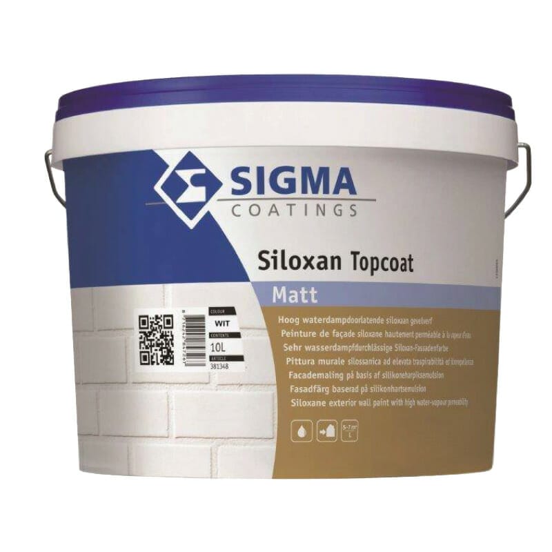 sigma siloxan topcoat mat wit - 10L